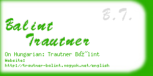 balint trautner business card